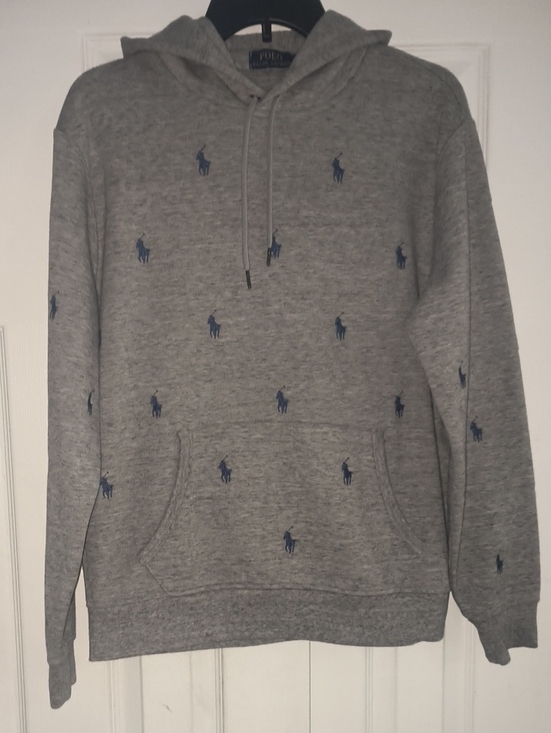 Polo Ralph Lauren Other - Polo Ralph Lauren All Over Pony Print Hoodie Size M